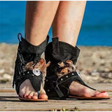 Vipkoala Summer Women Sandals Retro Clip Toe Ladies Gladiator Sexy Vintage Boots Casual Tassel Rome Beach Woman Shoes Female New