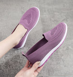 Vipkoala Spring and autumn elderly women's shoes casual shoes non slip soft soled cloth shoes comfortable fashion single shoes woven casu