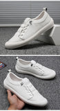 Vipkoala Men Sneakers New Genuine Leather Shoes Casual Male Footwear Fashion Brand White Shoes Mens Cow Leather Sneakers White ShoesAdult