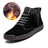 Vipkoala Men's Winter Shoes Fashion Outdoor Male Sneakers Plush Warm Short Boots for Men Casual Vulcanized Shoes Non Slip Sneaker