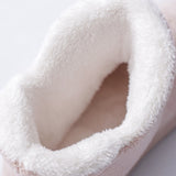 Vipkoala Women Winter Slippers Warm Plush Slip-on Couples Home Floor Shoes Anti-slip Comfortable Flats Female Warm Faux Fur Slippers