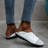 Vipkoala Leather Shoes Moccasin Shoes Mom Loafers Soft Sole Casual Women Driving Ballet Shoes Comfortable Grandma Shoes