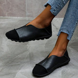 Vipkoala Leather Shoes Moccasin Shoes Mom Loafers Soft Sole Casual Women Driving Ballet Shoes Comfortable Grandma Shoes