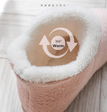 Vipkoala Women Winter Slippers Warm Plush Slip-on Couples Home Floor Shoes Anti-slip Comfortable Flats Female Warm Faux Fur Slippers