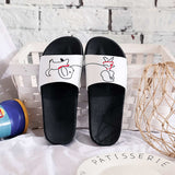 Vipkoala Summer Women Slippers for Shoes PVC Cartoon for woman Slippers NWE Non-slip Bathroom Home flip flops