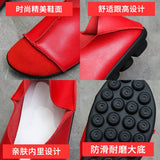 Vipkoala Leather Shoes Moccasin Shoes Mom Loafers Soft Sole Casual Women Driving Ballet Shoes Comfortable Grandma Shoes