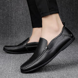 Vipkoala Men Boat Shoes Casual Breathable Mens Loafers Shoes Moccasins Flat Shoes Fashion Homme Leather Footwear