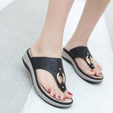 Vipkoala Summer Women Slippers Thick Sole Flat Platform Shoes Flip Flops Women Beach Slippers Plus Size 42