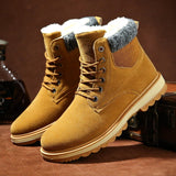 Vipkoala New Men Snow Boots Warm Fur Winter Shoes Men Winter Martin Boots Footwear Men Plus Size Ankle Boots Men Sneakers A869 Mens Boots Fashion