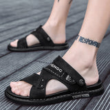 Vipkoala Men Sandals Driving Summer Beach New Fashion Non Slip Soft Slippers Casual Leisure Waterproof Outside Sandals Leather