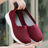 Vipkoala Sneakers Female Flat Soft Comfortable Fashion Lightweight Pumps Shoes Joker Slip-on Super Light Casual Vulcanize Shoes Woman Red