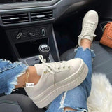 Vipkoala Fashion New Women Sneakers Shoes Lace-up Comfortable Casual Shoes Breathable Women Vulcanize Sneaker Shoes Zapatillas Mujer