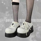 Vipkoala Sweet Cute Mary Janes Women's JK Uniform Pumps Wedges High Heels Platform Pumps Female Gothic Girls Lolita Punk Shoes Heels