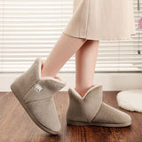 Vipkoala Women Winter Slippers Warm Plush Slip-on Couples Home Floor Shoes Anti-slip Comfortable Flats Female Warm Faux Fur Slippers