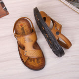 Vipkoala Sandals Men's Tide New Non-Slip Soft Bottom Men's Slippers Summer Open-toe Leisure Beach Sandals And Slippers