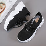 Vipkoala Fashion Mesh Platform Sneakers Socks Shoes Tenis Breathable Casual Women Woven Fabric Breathable Sports Shoes Zapatillas Mujer