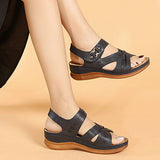 Vipkoala Beach Sandals Women Summer Shoes Thick Sole Women Wedges Sandals Ladies Summer Holiday Shoes Big Size 42