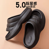 Vipkoala Women Anti-slip Sandals Men Summer Platform Women Shoes Bath Mute EVA Sofa Slides Women Thick Sole Soft Indoor Slippers