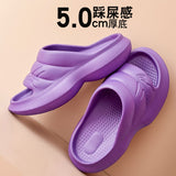 Vipkoala Women Anti-slip Sandals Men Summer Platform Women Shoes Bath Mute EVA Sofa Slides Women Thick Sole Soft Indoor Slippers