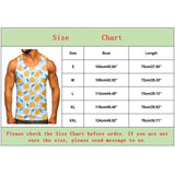 Vipkoala Palm Tree Print Tank Top For Men 3d Print Sleeveless Tee Beach Hemp Palm Pattern Tops Vest Hawaii Colorful Beachwear Loose Shirt