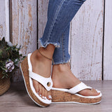 Vipkoala New Flat Wedges Sandals Slippers Female Casual Platform Flip Flops Fashion Comfortable Outdoor Beach Slides Women Summer