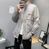 Vipkoala Summer Jacket Men Multi-pockets Sun Protection Jackets High Quality Light Thin Coat  Men Clothes veste americaine baseball