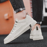 Vipkoala Men's White Casual Sneakers Autumn Vulcanized Shoes Boys Tenis Sport Shoes Male Sneakers Soft Sole Men Walking Shoe