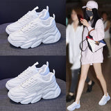 Vipkoala Spring New White Sneakers Women Casual Shoes Woman Pu Leather Vulcanized Shoes Tenis Feminino Platform Sneaker