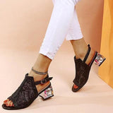 Vipkoala Women Summer Glitter Sandals Rhinestone Sandals Ladies Buckle Strap  Round Toe Bling Med Heel Shoe Sandals for Women