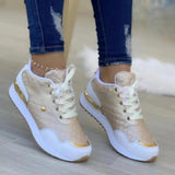 Vipkoala New Plus Size 43 Sports Shoes Autumn and Winter New Lace-up Platform Fashion Casual Non-slip Single Shoes