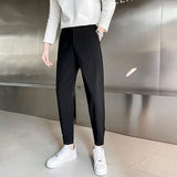 Vipkoala Spring Summer New Baggy Men's Casual Pants Korean Fashion Male Youth Bound Feet Trousers Blazer Pants Trousers