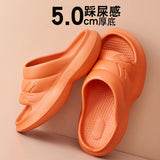 Vipkoala Women Anti-slip Sandals Men Summer Platform Women Shoes Bath Mute EVA Sofa Slides Women Thick Sole Soft Indoor Slippers