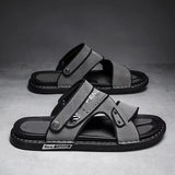 Vipkoala Men Sandals Driving Summer Beach New Fashion Non Slip Soft Slippers Casual Leisure Waterproof Outside Sandals Leather