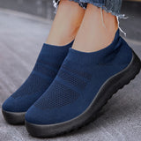 Vipkoala Fashion Women Casual Shoes Slip On Women Sock Shoes Solid Color Sneakers For Women Outdoor Ladies Flat Shoes Female Footwear