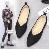 Vipkoala New Summer Fashion Flat Shoes Women's Flat Heel Non-slip Flat Shoes A Pedal Pointed Toe Casual Comfortable Size Temperament