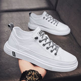 Vipkoala Men's White Casual Sneakers Autumn Vulcanized Shoes Boys Tenis Sport Shoes Male Sneakers Soft Sole Men Walking Shoe