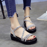 Vipkoala Summer New Fashion Elegant Women's Sandals Classic Comfortable Non-slip Peep Toe Shoes Casual Beach Shoes for Ladies