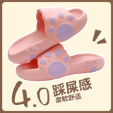 Vipkoala Summer Women Men's Slippers Thick Platform Beach Slide Sandals Non-slip Flip Flops Cartoon Clouds High Heels Ladies Shoes