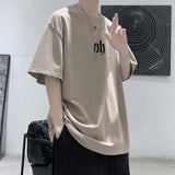 Vipkoala Cotton Letter Graphic Man T Shirts Summer Streetwear Casual Tshirt For Men Women y2k New Short Sleeve Male Tees Clothing