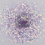 10g/Bag New Arirval Mixed Hexagon Glitter Iridescent Flakes Slice Sparkly Chunky Manicure Nail Art Decoration Accessories