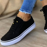 Vipkoala Women Flats Women's Casual Lace Up Shoes Female Platform Suede Footwear Ladies Comforts Breathable Vulcanized Zapatos Mujer