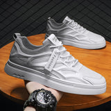 Vipkoala Autumn Men Casual Shoes Spring Men Sneakers Light Shoes Men Vulcanize Shoes White All-match Shoes Male Flats Lace-up Platform