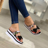 Vipkoala Ladies Slippers Cute Bow Shoes Women Summer Thick Sole Comfortable Breathable Sandals Female Chaussure Femme Zapatos Mujer