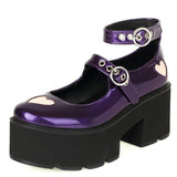 Vipkoala Heart Design Buckle Decor Platform Mary Janes Pumps Spring Dropship Platform Sweet Comfy Woman Shoes Pumps