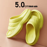 Vipkoala Women Anti-slip Sandals Men Summer Platform Women Shoes Bath Mute EVA Sofa Slides Women Thick Sole Soft Indoor Slippers