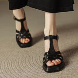 Vipkoala Women Fashion Square Toe Buckle Sandals Shoes New Summer High Heels Dress Designer Slingback Pumps Women Fashion Heel Sandals