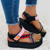 Vipkoala Women Summer New Sandals Female Buckle Leisure Durable Sandals Ladies Outdoor Casual Beach Shoes Plus Size 35-43 Sandalias Mujer