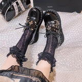 Vipkoala Sweet Cute Mary Janes Women's JK Uniform Pumps Wedges High Heels Platform Pumps Female Gothic Girls Lolita Punk Shoes Heels