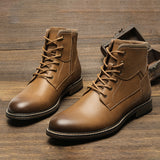 Vipkoala Men Boots Fashion Brand Comfortable Boots Leather