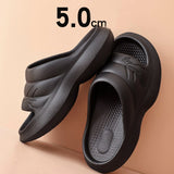 Vipkoala Women Anti-slip Sandals Men Summer Platform Women Shoes Bath Mute EVA Sofa Slides Women Thick Sole Soft Indoor Slippers